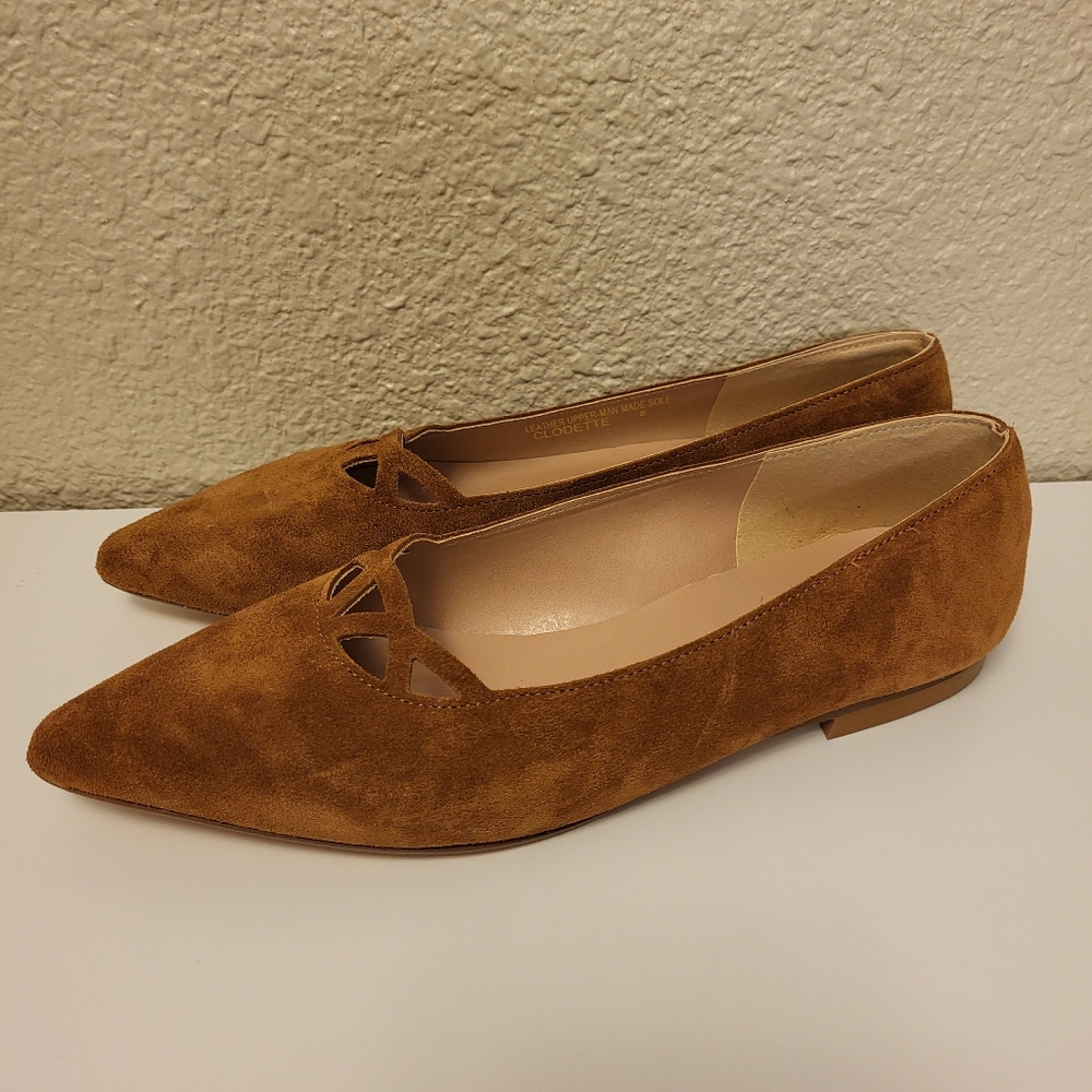 NWOB riccardo boccia Clodette Genuine Leather Flats Size 8 / 39